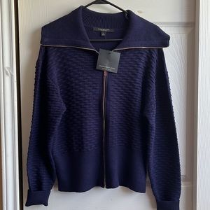 Women fold over collar sweater                    MARC NEW YORK.  LARGE